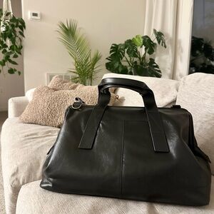 FOSSIL | Genuine Leather Black Kayden Duffle